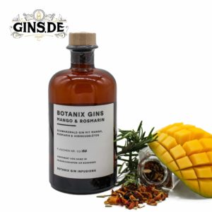 Flasche Botanix Gin mit Mango und Rosmarin