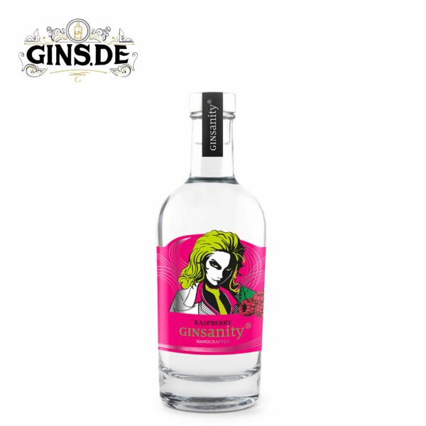 Flasche Ginsanity Rasperry Gin