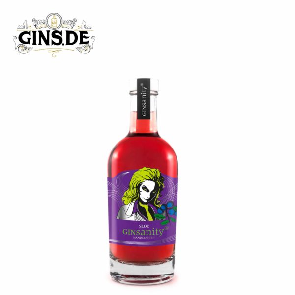 Flasche Ginsanity Sloe Gin