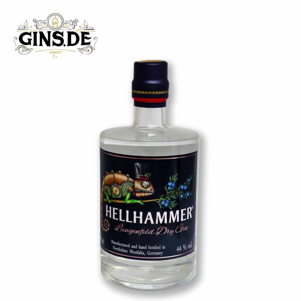 Flasche Hellhammer Dry Gin