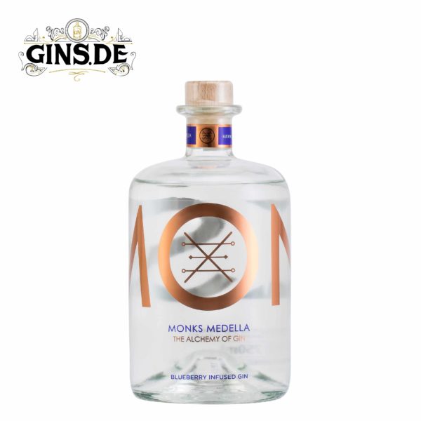 Flasche Monks Medella Bluberry Infused Gin