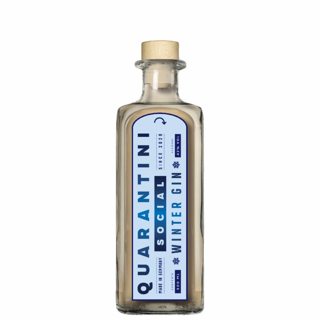 Flasche Quarantini Winter Gin