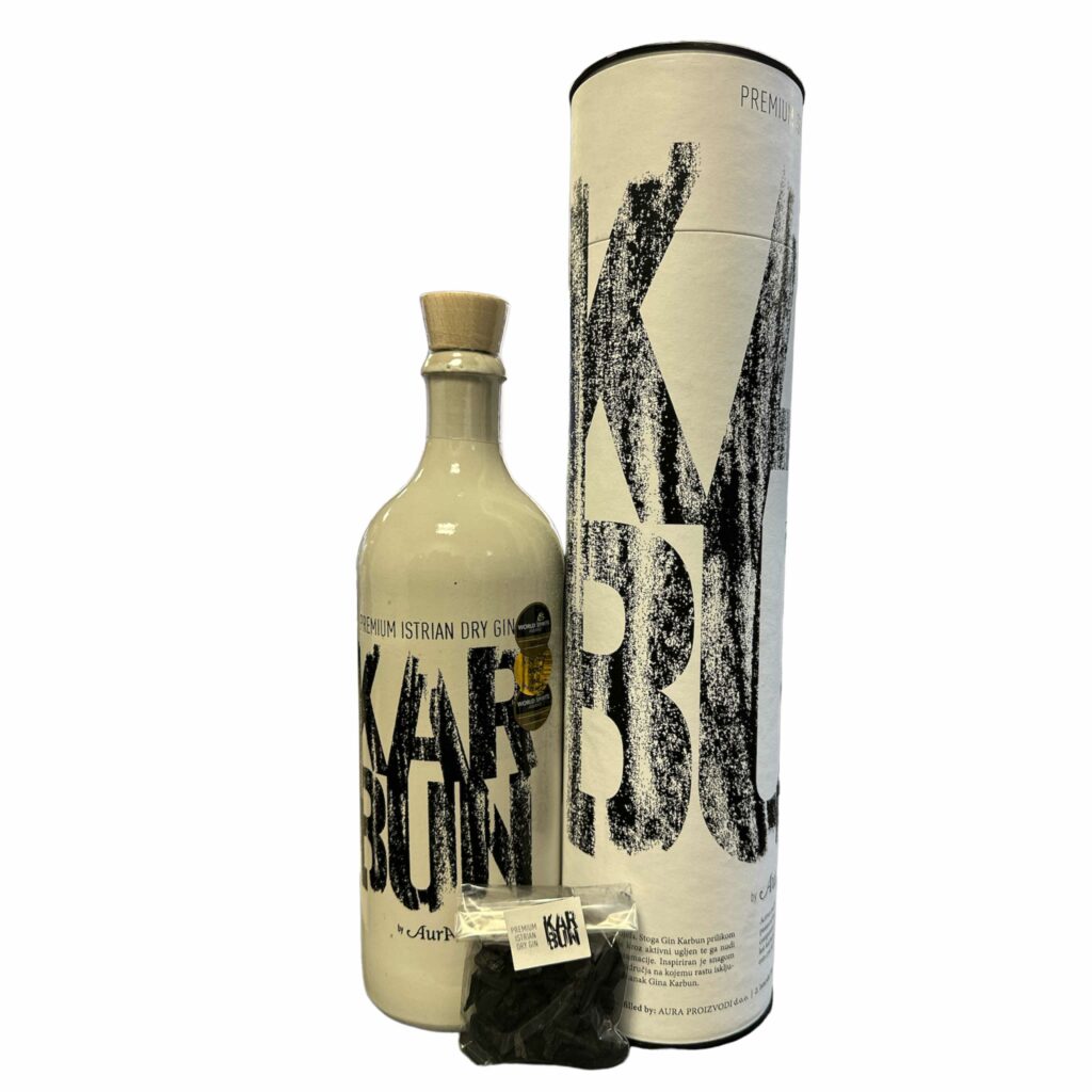 AURA KARBUN GIN 0,75l. in Geschenkbox mit Kohle